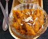 A picture of step 4 of Mango Halwa.