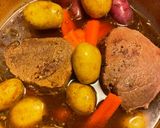 A picture of step 3 of Pot roast in a Dutch oven.