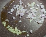 A picture of step 2 of Penne in white sauce.