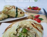 Gambar langkah 8 resipi Martabak Vegies.