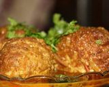 A picture of step 6 of Nargasi kofty (mutton).