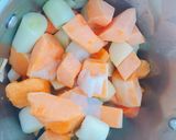 Foto del paso 3 de la receta Puré de calabaza, patata, zanahoria y puerro