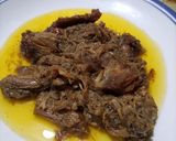 A picture of step 8 of Lal gosht.