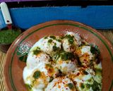 A picture of step 9 of Dahi bhalay.