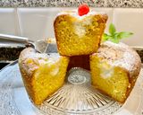 A picture of step 9 of Corn and Mascarpone Cake.