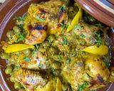 A picture of step 12 of Moroccan Chicken Tagine with Green Olives.