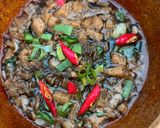 Hình bước làm 1 của món Kho quẹt nấm hao cơm