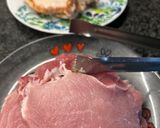 A picture of step 1 of Pork Loin in Onion Sauce.