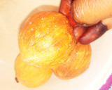 A picture of step 2 of Agwaluma mocktail.