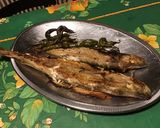Une image de l'étape 7 de Merlans de ligne farcis à l'oseille et piments verts grillés.