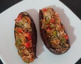 Foto del paso 4 de la receta: Berenjenas rellenas de verduras 🍆👩‍🍳