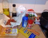Foto del paso 1 de la receta: Fideos orientales tres delicias