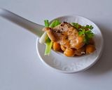 Hình bước làm 4 của món Ức Gà xào đậu gà (chickpeas)