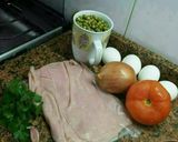 Foto del paso 1 de la receta: Colchón de arvejas especial