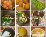 Foto del passaggio 1 della ricetta Uova con insalata di patate e asparagi in salsa verde al balsami