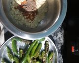 A picture of step 1 of Green chilli pakawri.