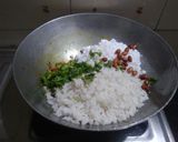 A picture of step 4 of Veg sago poha.