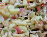A picture of step 2 of Sweet and sour macaroni.