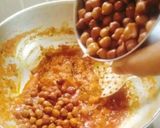 A picture of step 2 of Kala chana masala chaat / Black chickpeas masala chaat.