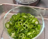 A picture of step 3 of Spicy Winter Immunity Green Chili Preserve.
