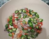 Foto langkah ke 6 dari resep Cumi asin daun kemangi,(buat isian nasi bakar).