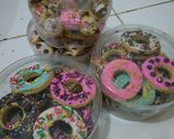 Foto langkah ke 8 dari resep Cemilan Donat Mini Cookies Variasi.