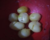 A picture of step 1 of Falahari Kebab.