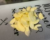Une image de l'étape 10 de Flan aux pommes, vanille et fromage blanc (nappage myrtilles citron).