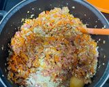 Foto del paso 2 de la receta: Hamburguesa de carne con verduras avena y huevo