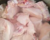 A picture of step 1 of Chicken veg filling.