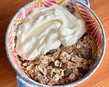 Une image de l'étape 2 de 🌱 Muesli au fromage frais et graines de grenade.