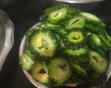 A picture of step 2 of Bittergourd chips.