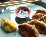 A picture of step 1 of Shrimps gyoza 🥟.