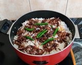 A picture of step 10 of Butter Chicken Biryani.