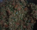 A picture of step 4 of Veg kolhapuri.