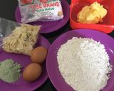 Foto langkah ke 1 dari resep Almond Matcha Cookies.