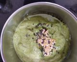 A picture of step 6 of Masala Veg Idli with Peanut coriander Chutney.