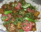 A picture of step 9 of Aloo biryani.