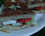 फोकासिया ब्रेड सैंडविच(Focaccia sandwiches recipe in hindi) रेसिपी चरण 3 फोटो