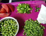 A picture of step 1 of Matar Kofta Curry.
