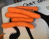 Une image de l'étape 1 de Souris de tomates sur champ de carottes (anchois,câpres, algues et melfor).