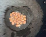 A picture of step 2 of Bhindi groundnuts fry.