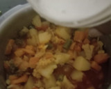 மில்கி மிக்ஸ்ட் வெஜிடபிள் குர்மா(veg kurma recipe in tamil) ரெசிபி ஸ்டேப் 5 புகைப்படம்