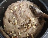 A picture of step 7 of Chikoo kesari.