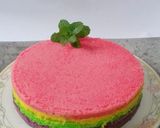 Foto langkah ke 7 dari resep Steamed Rainbow Cake Ny. LiemAngken Keenan.