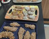 A picture of step 2 of Crispy Zinger Chicken 😋🍗.