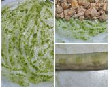 A picture of step 6 of Crystal paper wraps and roll..With 3 different fillings.