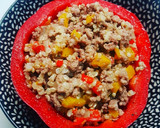 Foto del paso 3 de la receta: Pimiento relleno de carne picada y quinoa