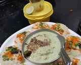 A picture of step 10 of Oats mixed idli batter vegetables Idli Chutney.