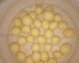 A picture of step 5 of Milk Balls.